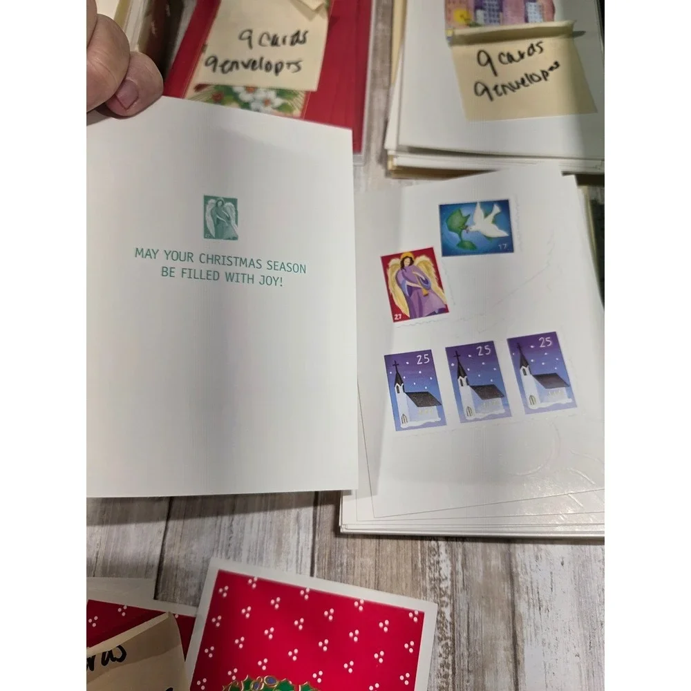 Hallmark Holiday Greeting Card Lot 152 Count Christmas Thanksgiving Envelopes